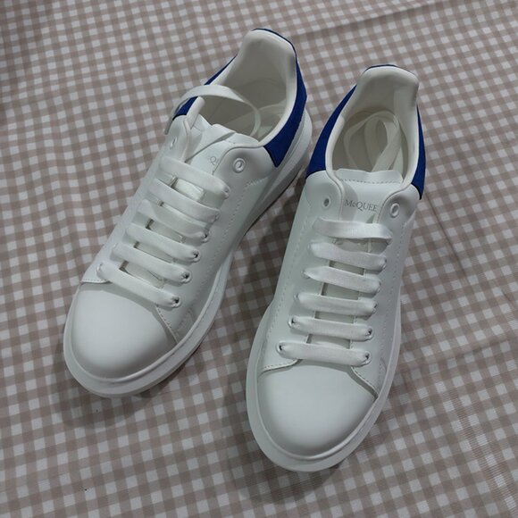 Alexander Mcqueen White And Blue Men's Sneakers - Picture 2 of 8